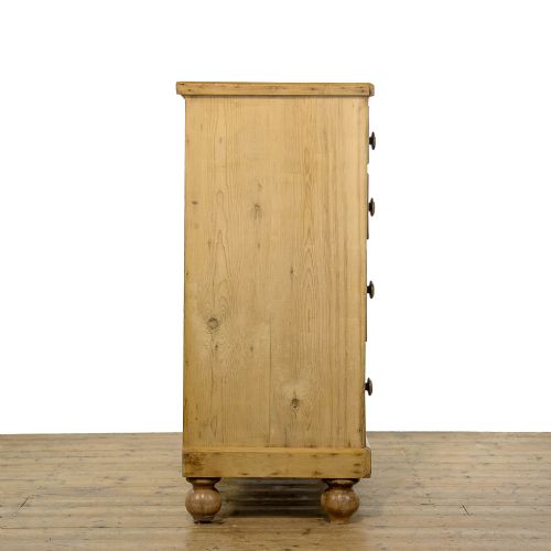 fig 1. Large Antique Victorian Pine Chest of Drawers