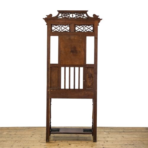 fig 2. Antique Edwardian Mahogany Hall Stand