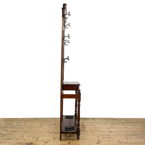 fig 3. Antique Edwardian Mahogany Hall Stand