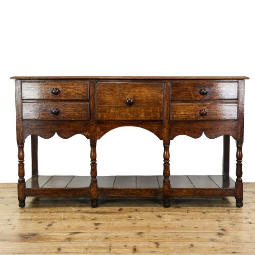 Antique South Wales Oak Dresser Base