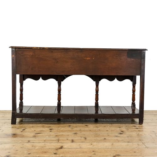 fig 2. Antique South Wales Oak Dresser Base