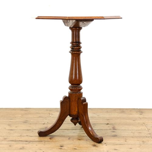 fig 1. Antique Mahogany and Oak Tripod Table
