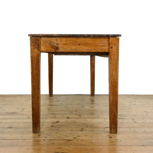 fig 1. Antique Pine Table with Drawers
