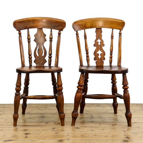 fig 2. Set of Four Antique Victorian Kitchen Chairs