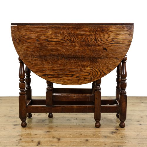 fig 1. Antique Oak Gate Leg Table