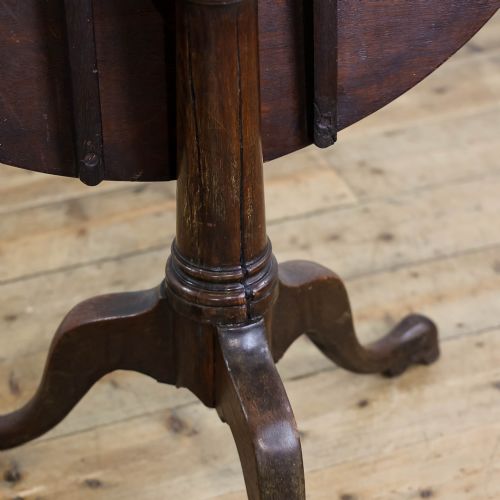 fig 3. Antique George lll Oak Tilt Top Table