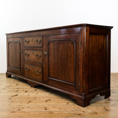 fig 1. Antique 19th Century Oak Dresser Base