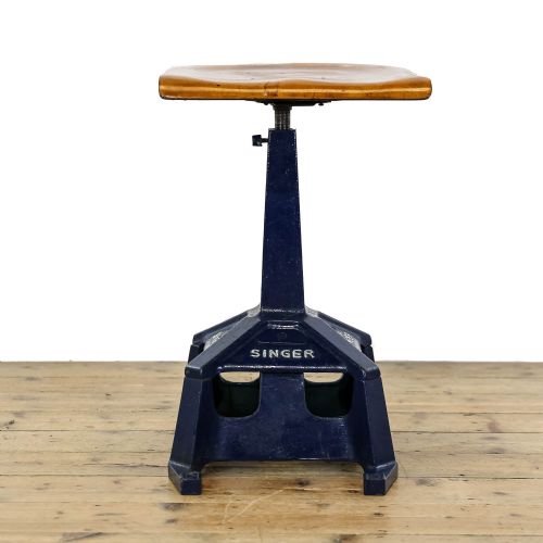 Antique 20th Century Singer Factory Stool