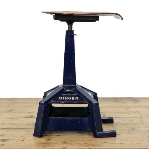 fig 2. Antique 20th Century Singer Factory Stool