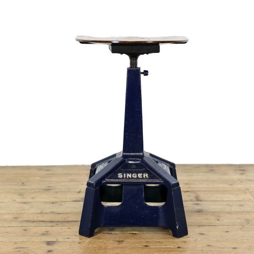 fig 3. Antique 20th Century Singer Factory Stool
