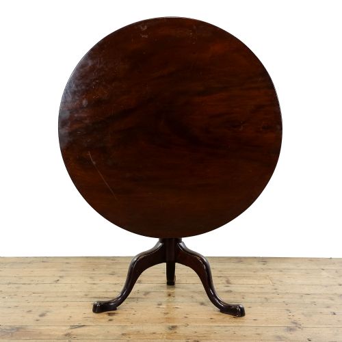 fig 1. Antique Georgian Mahogany Tilt Top Table