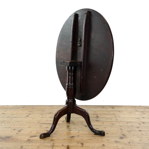 fig 2. Antique Georgian Mahogany Tilt Top Table