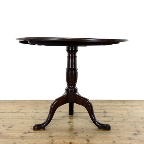 fig 3. Antique Georgian Mahogany Tilt Top Table