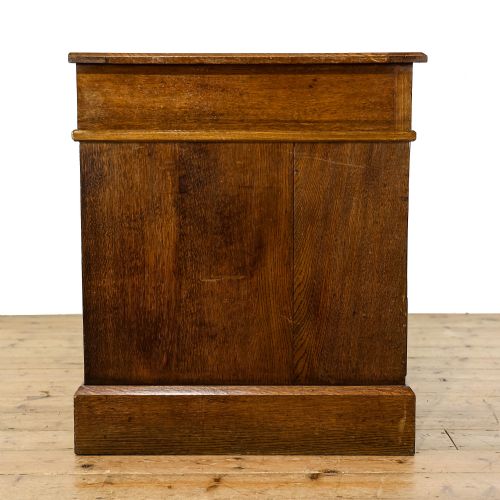 fig 2. Antique Edwardian Oak Pedestal Desk
