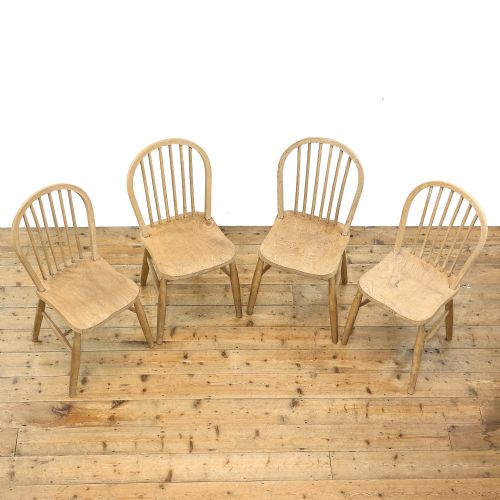 fig 1. Set of Four Antique Kitchen Chairs
