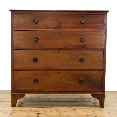 fig 1. Antique 19th Century Mahogany Chest of Drawers