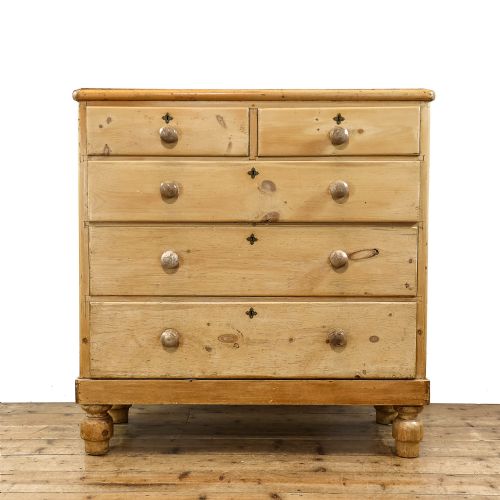 Antique 19th Century Country Pine Chest of Drawers
