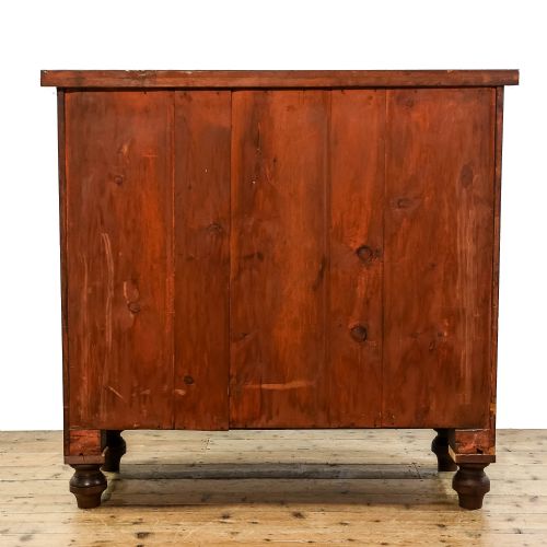 fig 2. Antique Victorian Mahogany Bow Front Chest of Drawers