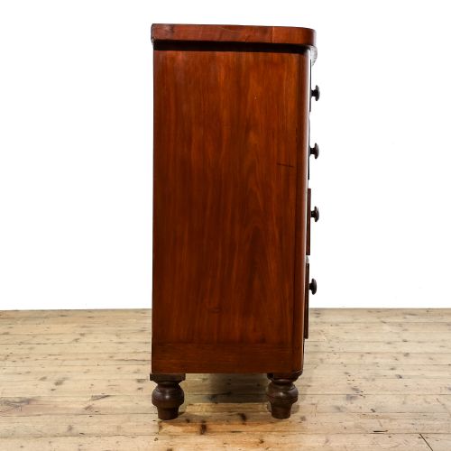 fig 3. Antique Victorian Mahogany Bow Front Chest of Drawers