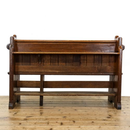 fig 3. Antique Oak Church Pew