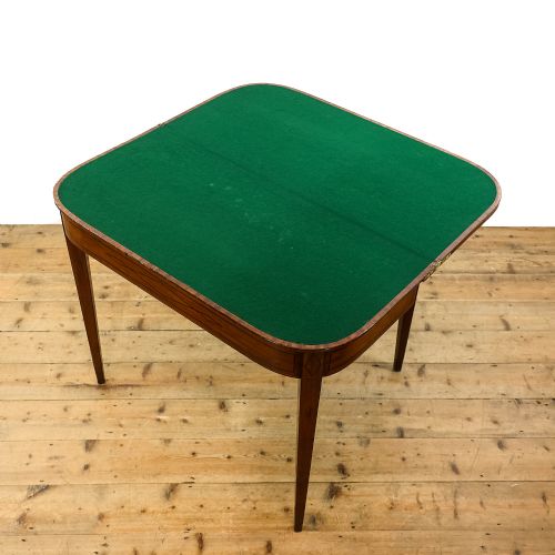 ANTIQUE REGENCY MAHOGANY FOLDOVER CARD TABLE - ADDITIONAL PHOTO 1