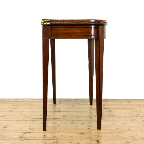 ANTIQUE REGENCY MAHOGANY FOLDOVER CARD TABLE - ADDITIONAL PHOTO 4