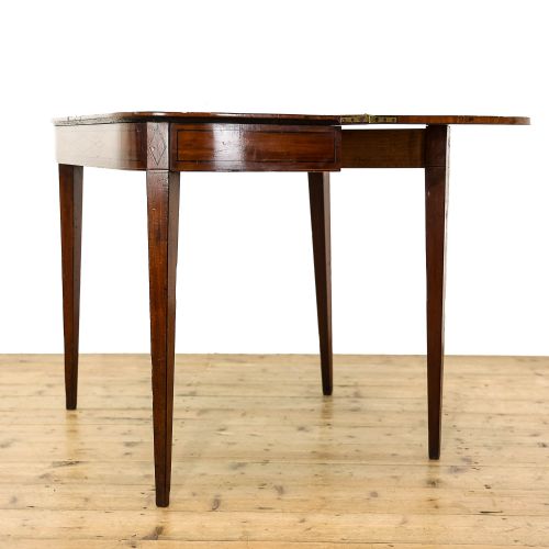 ANTIQUE REGENCY MAHOGANY FOLDOVER CARD TABLE - ADDITIONAL PHOTO 7