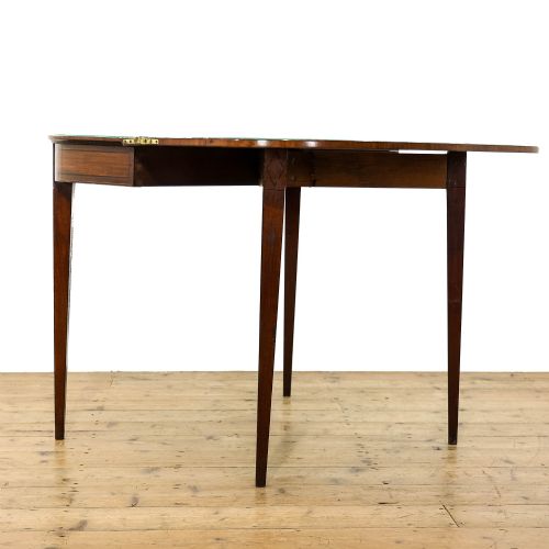 ANTIQUE REGENCY MAHOGANY FOLDOVER CARD TABLE - ADDITIONAL PHOTO 9
