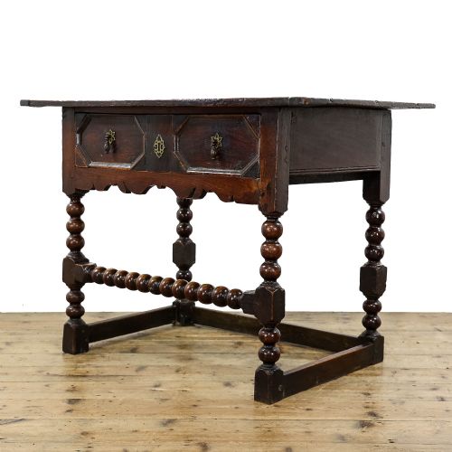 ANTIQUE JACOBEAN STYLE OAK SIDE TABLE