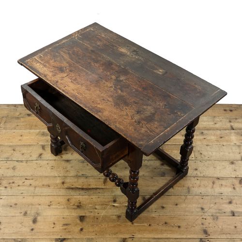 ANTIQUE JACOBEAN STYLE OAK SIDE TABLE - ADDITIONAL PHOTO 5