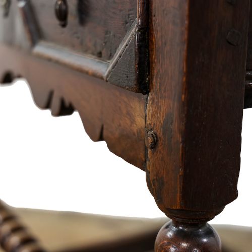 ANTIQUE JACOBEAN STYLE OAK SIDE TABLE - ADDITIONAL PHOTO 7