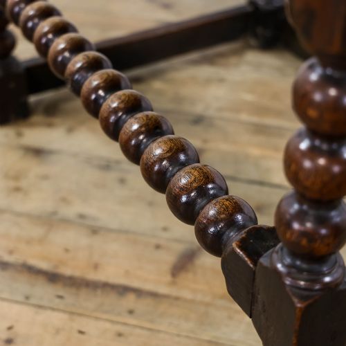 ANTIQUE JACOBEAN STYLE OAK SIDE TABLE - ADDITIONAL PHOTO 8