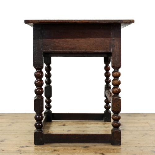 fig 2. Antique Jacobean Style Oak Side Table 
