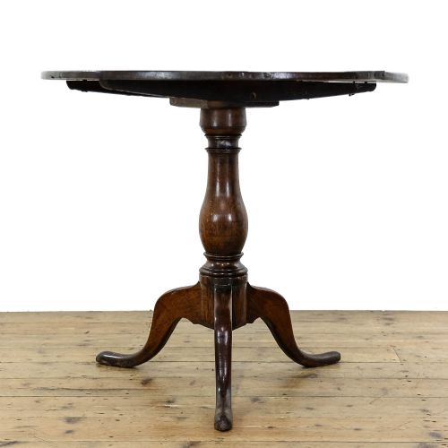 Antique 19th Century Oak Tripod Table
