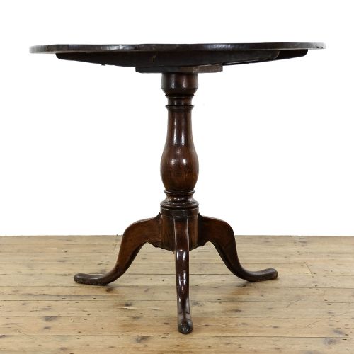 fig 1. Antique 19th Century Oak Tripod Table