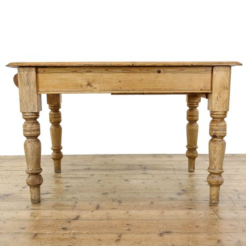 fig 1. Late Victorian Antique Pine Farmhouse Kitchen Table