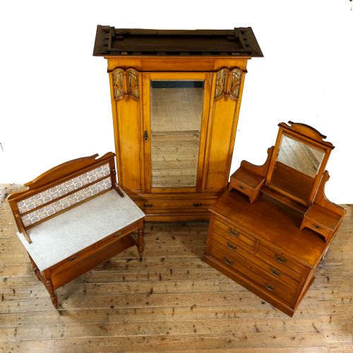 fig 1. Antique Edwardian Bedroom Suite