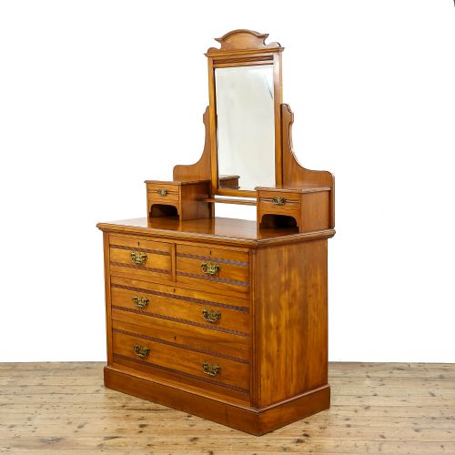 fig 1. Antique Edwardian Dressing Table Chest of Drawers