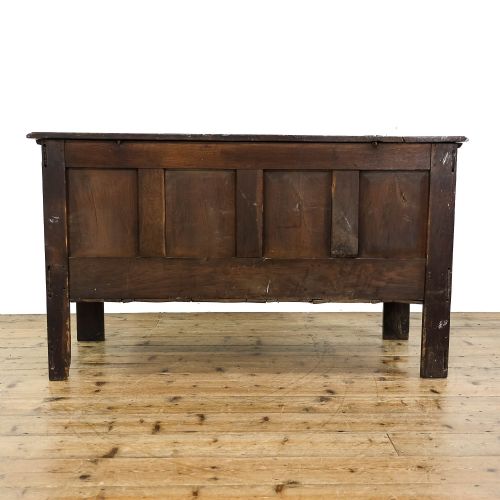 fig 2. Antique Carved Oak Coffer