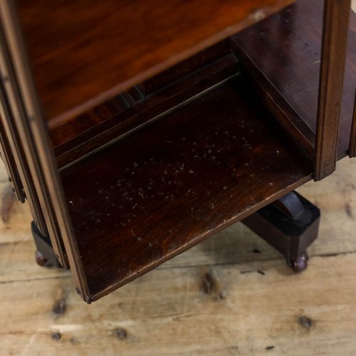 fig 3. Antique Edwardian Mahogany Revolving Bookcase