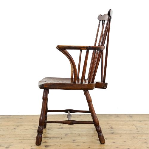 fig 2. Antique Ash and Elm Comb Back Armchair