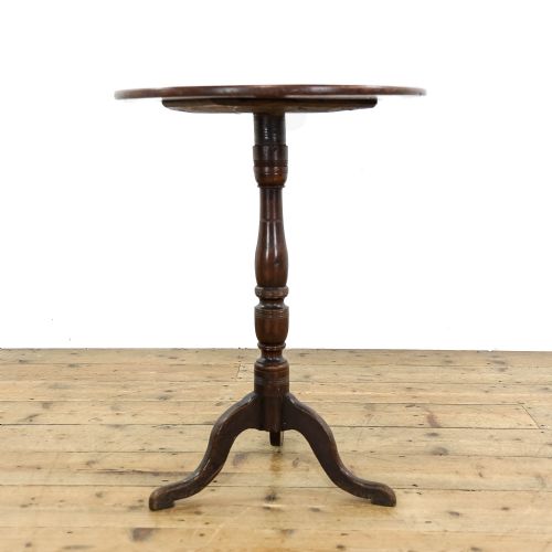 fig 1. Antique 18th Century Oak Tripod Table