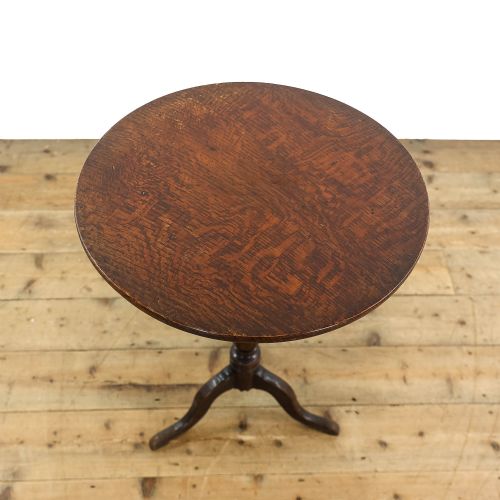 fig 3. Antique 18th Century Oak Tripod Table