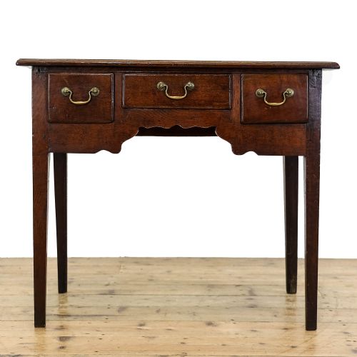 fig 1. Antique 18th Century Oak Lowboy Side Table