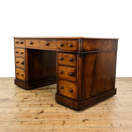 Antique Walnut Pedestal Desk
