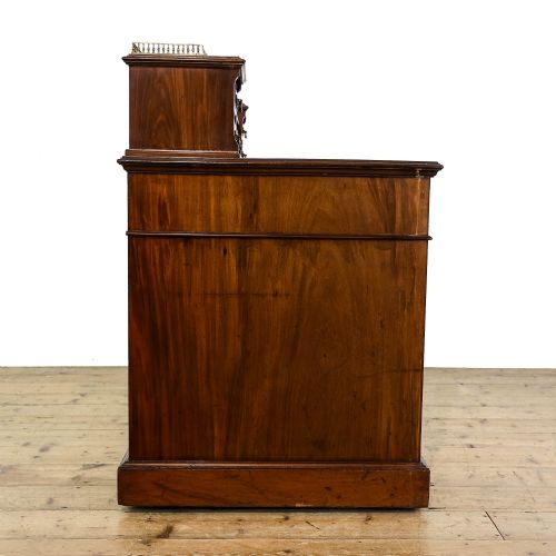 fig 3. Antique 19th Century Mahogany Pedestal Desk