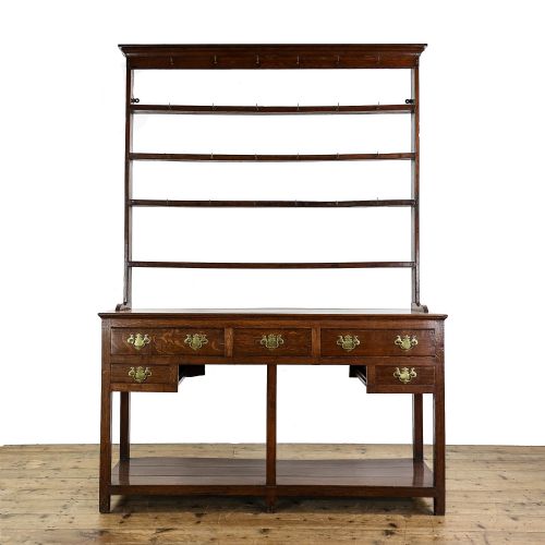 fig 1. Antique Early 19th Century Welsh Oak Dresser