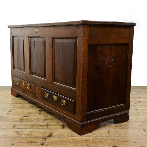 fig 1. Antique Oak Mule Chest