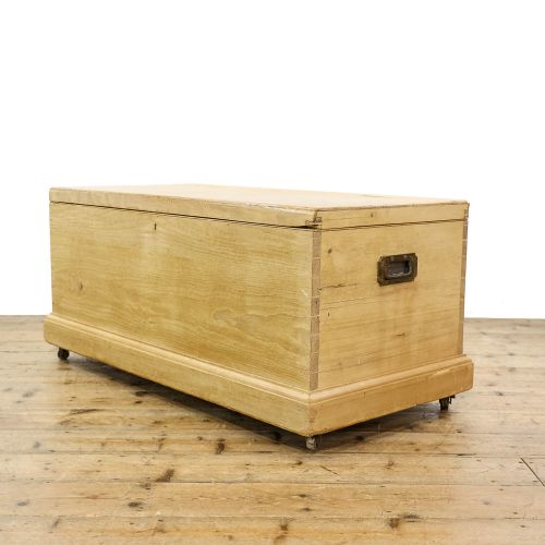 Antique Victorian Pine Trunk

