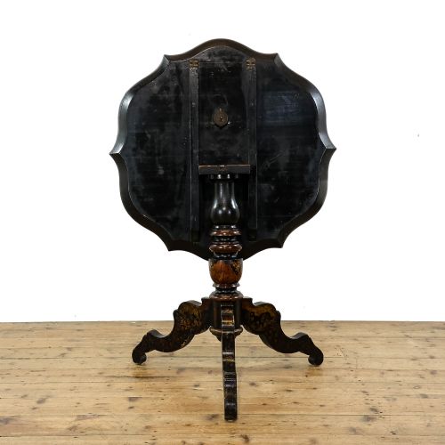 ANTIQUE 19TH CENTURY PAINTED TILT TOP TABLE - ADDITIONAL PHOTO 2